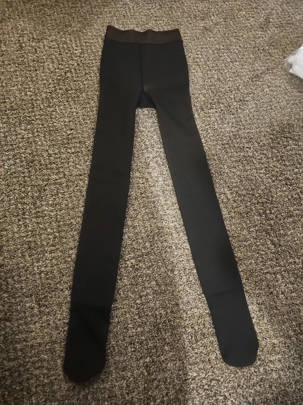 NWOT Amazon Fake Translucent "Sheer Look" Fleece Lined Tights (Size S/M)